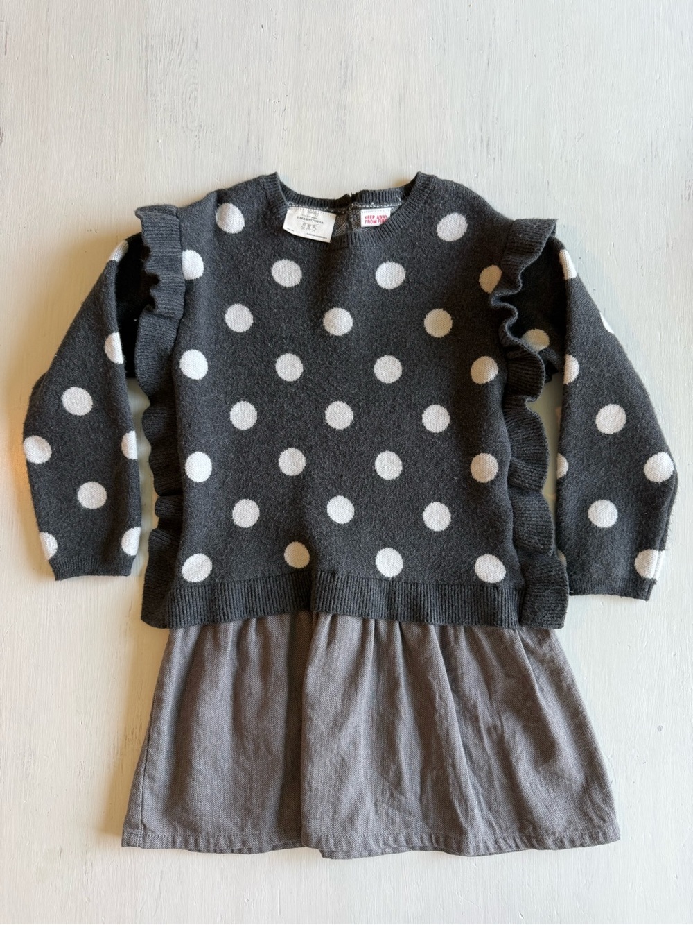 Zara Little Polk-A-Dot Dress - Picture 3 of 4